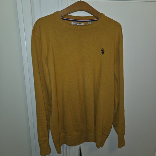 U.S. POLO ASSN. senapgul tröja, storlek XL