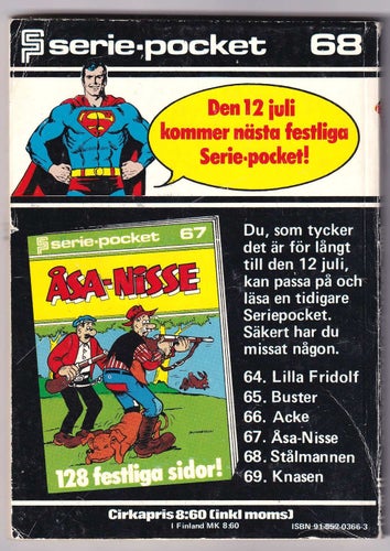 Serie Pocket 68 Stålmannen 1978