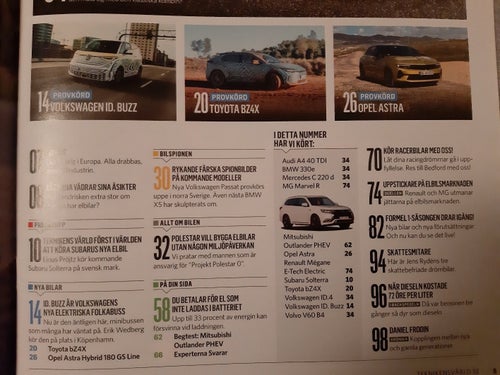 Teknikens Värld nr 6 2022: VW ID.4, BMW 330e XDrive, Volvo V60 B4 Bensin