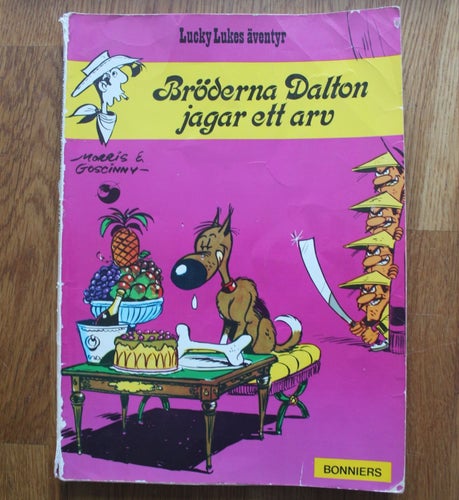 LUCKY LUKE ALBUM NR 15 Bröderna Dalton jagar ett arv 1974 1:a uppl