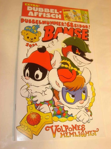 BAMSE 2021 8 9 (svensk) NY OLÄST DUBBELNR