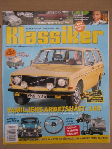 Klassiker - Bilar & Motorcyklar 1945-1989 Nr:6-2008
