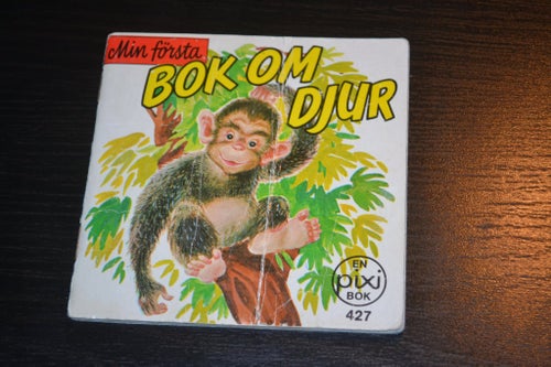 Äldre Pixibok Min första bok om djur