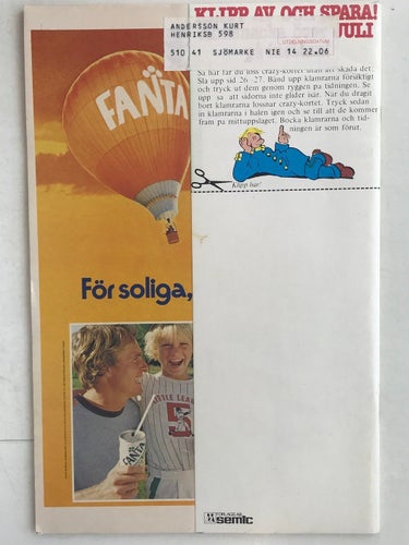 91:an - 1981: 14 FN med omslagsflik