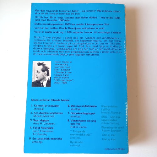 Vetenskapen om krig och fred av Robin Clarke, 1969