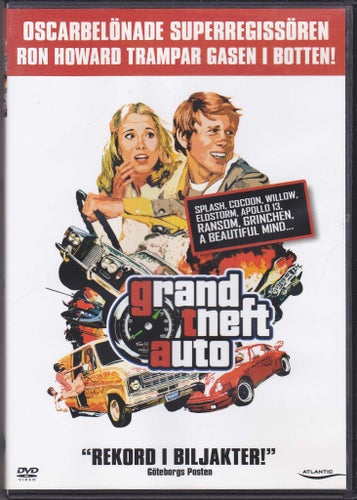 DVD / Grand Theft Auto / Ron Howard / "Rekord I Biljakter" / Fint skick