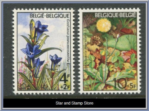 Belgien | Mi 1790, 1793 | Blommor | Postfriskt