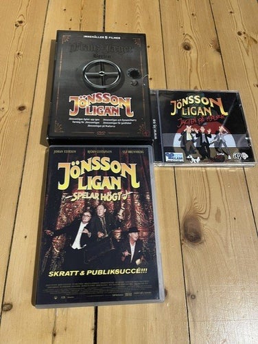 JÖNSSONLIGAN-SPELAR HÖGT-DVD-JAKTEN PÅ MJÖLNER-5 FILMER DVD BOX.