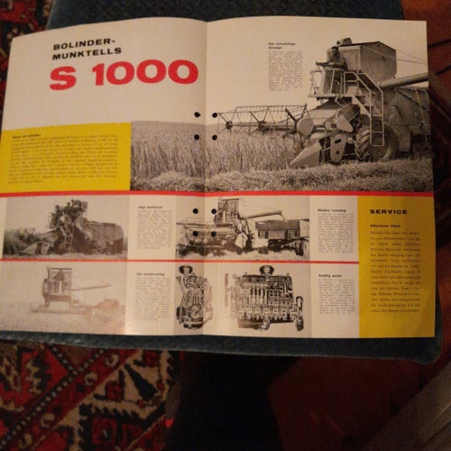 Bolinder Munktells Skördetröska S 1000 - Broschyr