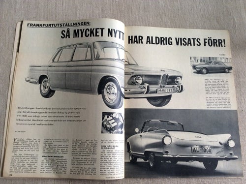 Teknikens Värld nr 20 1961 AU 1000,Svensk tak idé DKW,RENAULT GORDINA