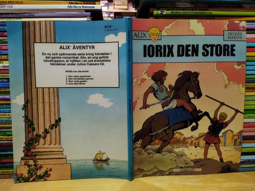 Alix äventyr 4 Iorix den store, 1975 första upplagan. lässkick
