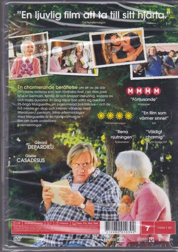 DVD / Mina Eftermiddagar Med Margueritte / Gerard Depardieu / Ny & Inplastad