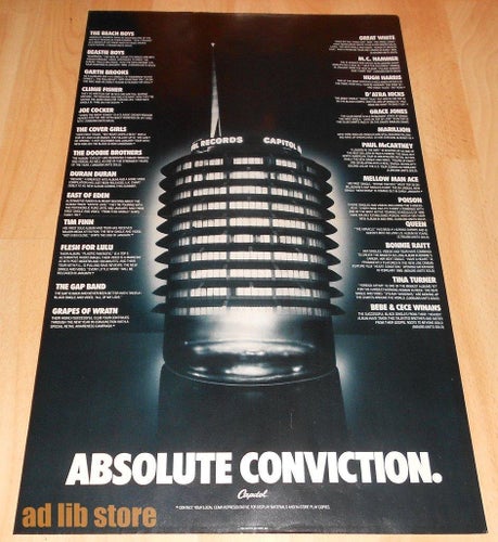 ABSOLUT CAPITOL - QUEEN, TINA TURNER, P McCARTNEY mfl, STOR ANNONS 1989