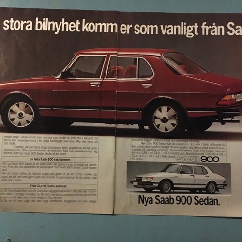 Saab 900 1980 reklam annons