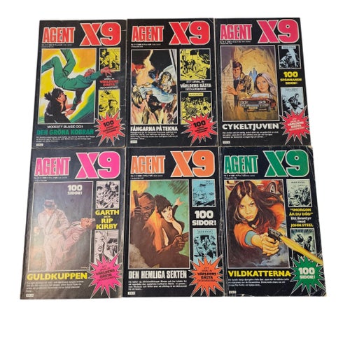 Agent X9 - 14 st serietidningar 1980-1981