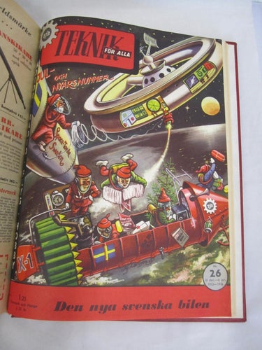 TEKNIK FÖR ALLA KOMPLETT, INBUNDEN/HÅRDPÄRM 1955
