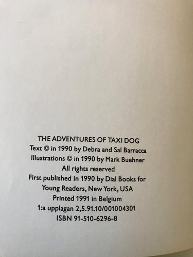 MAXI ÅKER TAXI Debra och Sal Barracca Mark Buehner 1991