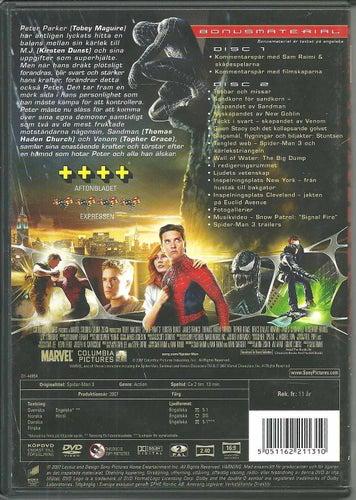Spider-man 3 - Tobey Maguire - 2 disk Spec. Ed.