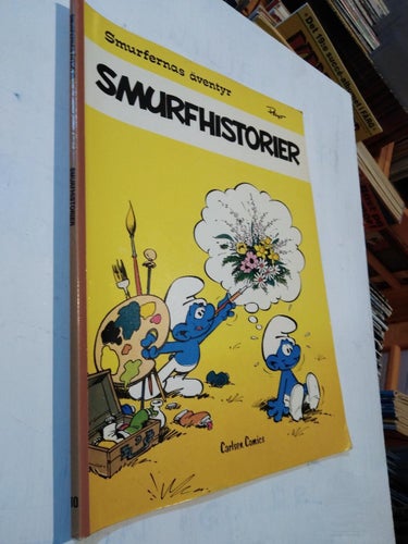 Smurfernas äventyr Peyo Smurfhistorier 1:a upplagan. Very Fine