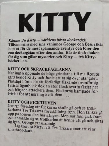 KITTY OCH SKRÄCKFÅGLARNA + KITTY OCH FICKTJUVEN, CAROLYN KEENE 1986
