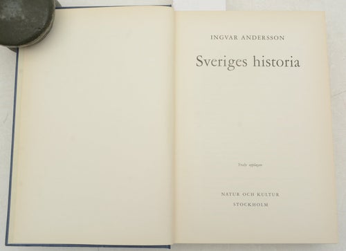 Sveriges historia / Ingvar Andersson.