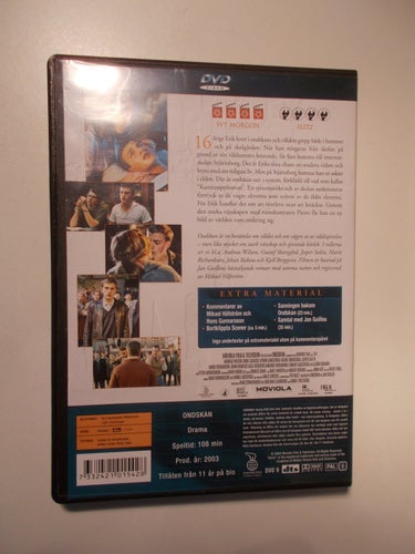 ONDSKAN (2003) Andreas Wilson Gustaf Skarsgård svensk DVD Jan Guillou