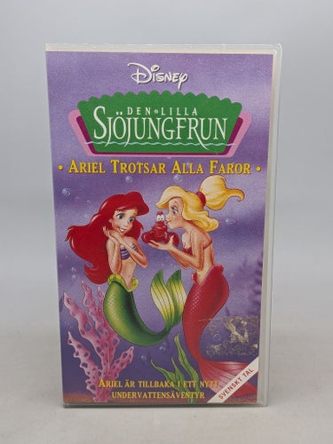 Disney - Den lilla sjöjungfrun - Ariel trotsar alla faror - Svenskt tal - VHS
