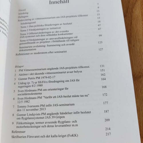 Så kom JAS-projektet till : vittnesseminarium kring beslutsprocessen om JAS 39 1