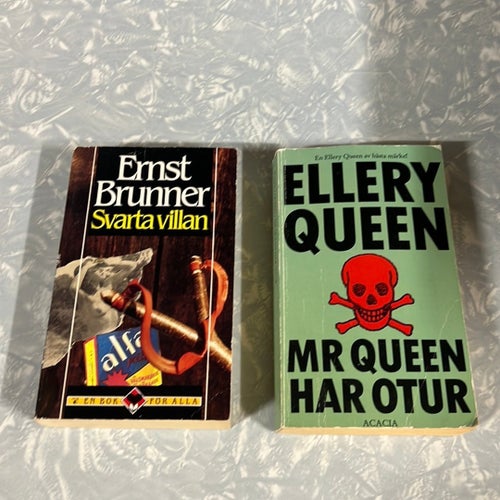 Ernst Brunner Svarta villan & Ellery Queen Mr Queen har otur