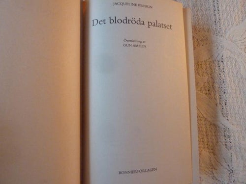 DET BLODRÖDA PALATSET, J. BRISKIN, 1994, BÖCKER