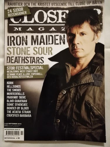 Close Up Magazine 2010 nr 123 Korn Murderdolls Iron Maiden Stone Sour Deathstars