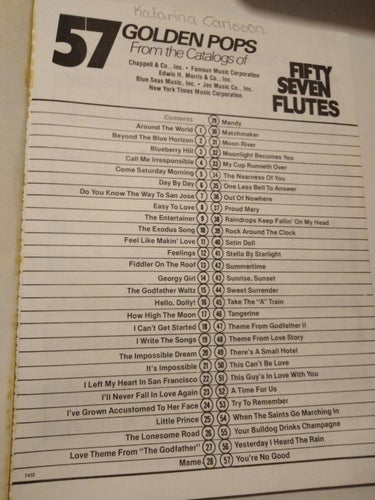 57 fifty seven flutes - John Edmondson. bok häftad, engelska