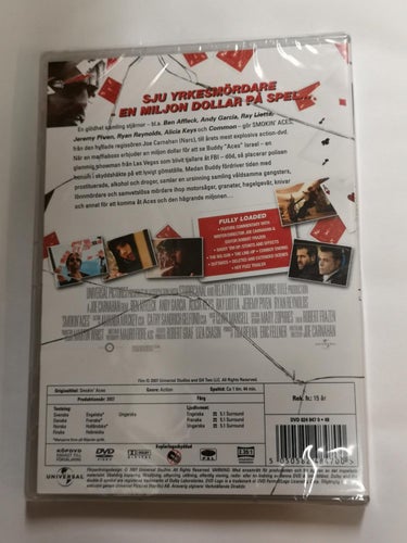 DVD Smokin Aces Ben Affleck Alicia Keys Ryan Reynolds INPLASTAD