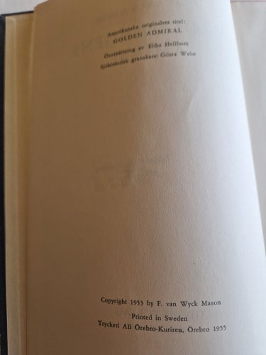 Drottningens amiral av F. van Wyck Mason, 1955