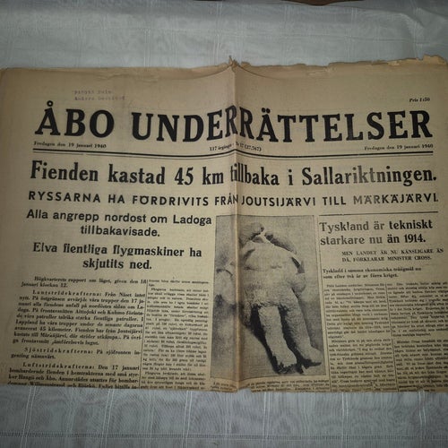 Åbo underrättelser 19 jan 1940