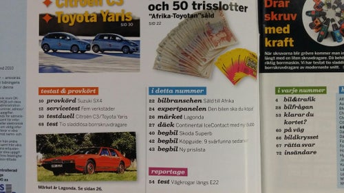 Vi bilägare nr 6 2010: Suzuki SX4 1,6, Toyota Yaris D-4D, Citroën C3 HDI 90