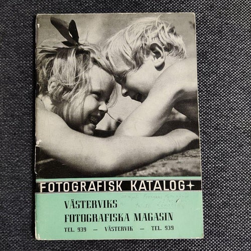 Fotografisk katalog Västerviks Fotografiska Magasin (hft) 1939