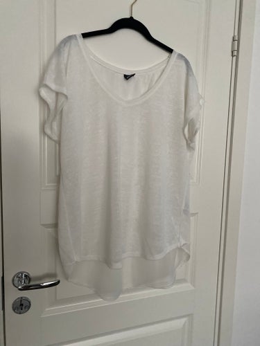 Gina Tricot vit topp, oversize, storlek XL