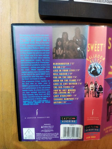 The Sweet's - Ballroom blitz. VHS