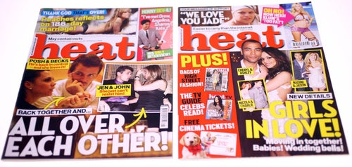 Heat Magazine-2 issues included-February 2009-NEW-Weight 542g-FREE postage