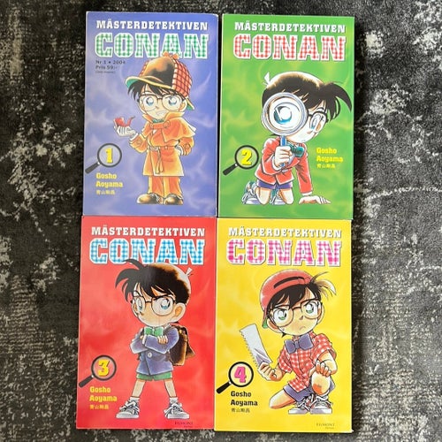Mästerdetektiven Conan Nr 1-4 av Gosho Aoyama