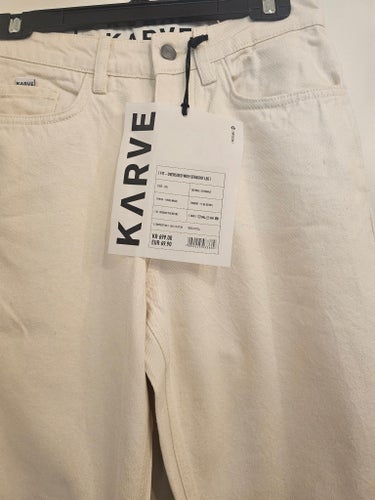 Karve vita jeans, storlek XS