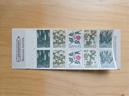 H205A Svenska vildblommor med svagt cylinder och kontrollsiffra