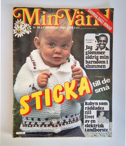Min Värld tidning nr 36 1980 - Gävle, Benson i Lödder