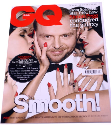 GQ magazine-English issue-June 2009-Simon Pegg front cover-Weight 668g-NEW-668g