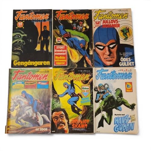 Fantomen Serietidningar - 12 st 1972-1978