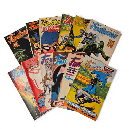 Fantomen Serietidningar - 12 st 1972-1978