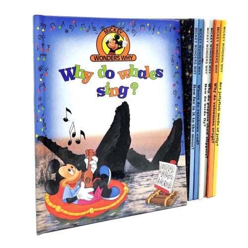 7 Mickey Wonders Why böcker (1992, Disney, fakta, Musse Pigg)