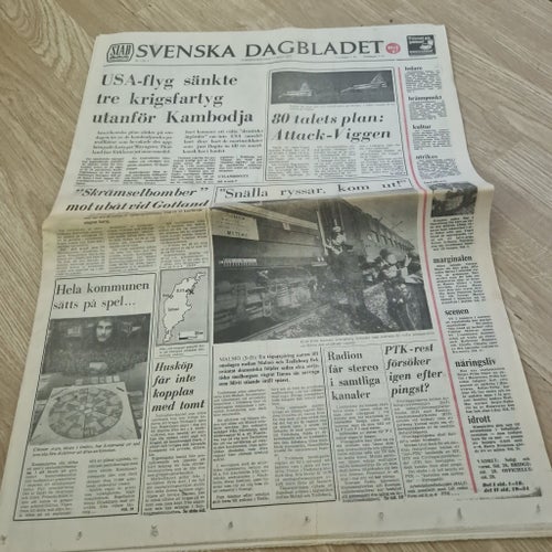 Svenska Dagbladet från 15 maj 1975