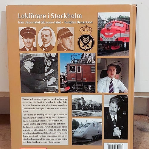 LOKFÖRARE I STOCKHOLM 1800-2000 TORBJÖRN BENGTSSON FINT SKICK!
